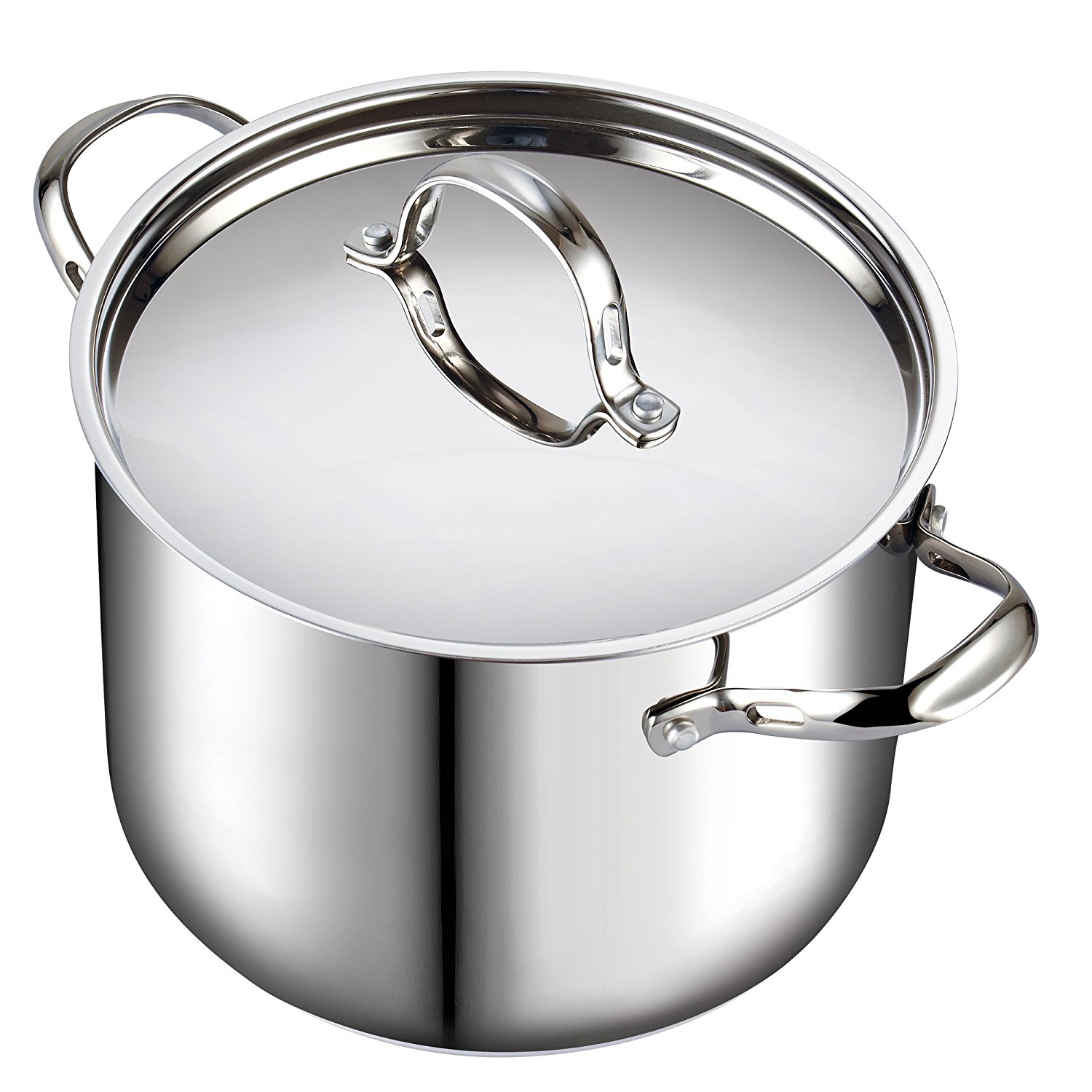  Cooks Standard Classic 02520 12 quart Stainless Steel Stockpot with Lid, Large, Silver - Stainless Steel Pot