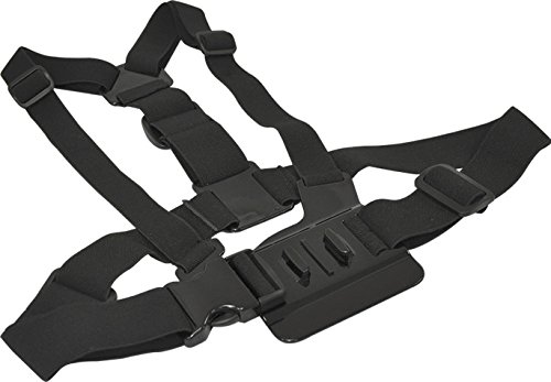 Adjustable Chest Mount Harness for GoPro HERO1, HERO2, HERO3, HERO3+, HERO4, HERO4 Session, HERO5 Cameras & eCostConnection Microfiber Cloth - GoPro Chest Mounts