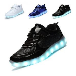 BEGT Kids LED Light Up Shoes USB Charge Casual Sneakers For Boys Girls - Walking Shoes for Kid