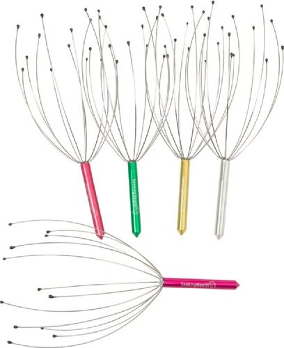 Head Neck Scalp Massager | Pack of 5 | Colours Vary| Supports Deep Relaxation - head massager