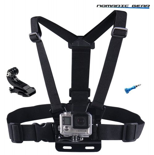 Nomadic Gear Adjustable Chest Mount Harness for Gopro Hero5 Hero4 Hero3+ Hero3 Hero2 Hero Camera - GoPro Chest Mounts