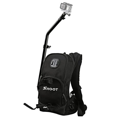  SHOOT Selfie Pro Backpack Quick Assembly Guide Sports Bag Accessories for GoPro Hero 6/5/4/3+/3 Accessories Xiaoyi Yi 2 4K/ YI 4K+ SJCam Action Camera for Bicycle Shooting Skiing Cycling - GoPro Backpack