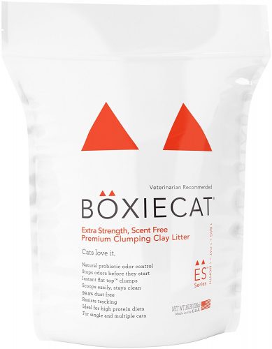 Boxiecat Extra Strength Premium Clumping Clay Cat Litter - Clumping Cat Litter