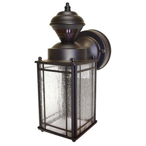  Heath/Zenith HZ-4133- OR Shaker Cove Mission-Style with total of 150-Degree Motion-Sensing and can be used as a Decorative Security Light, Oil-Rubbed Bronze - Motion Sensor Lights
