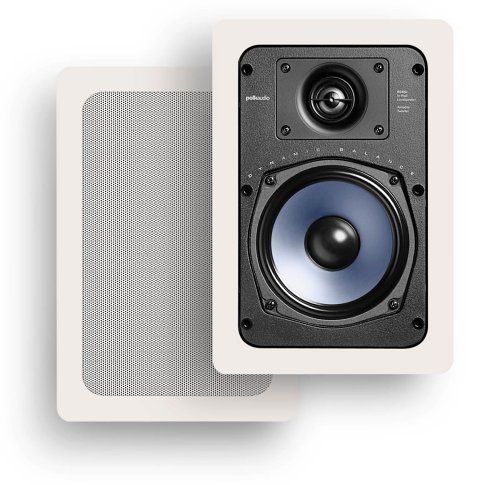 Polk Audio RC55i 2-Way In-Wall Speakers (Pair, White) - In-wall Speakers