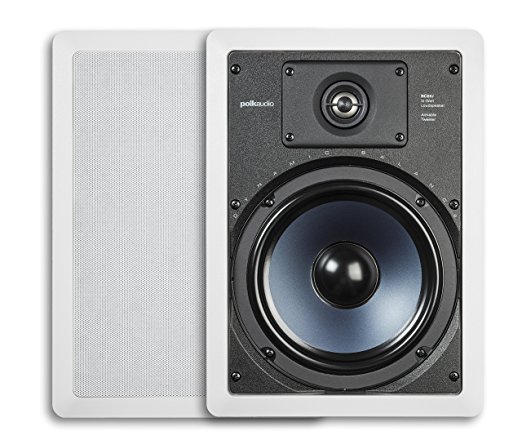 Polk Audio RC85i 2-Way In-Wall Speakers (Pair, White) - In-wall Speakers