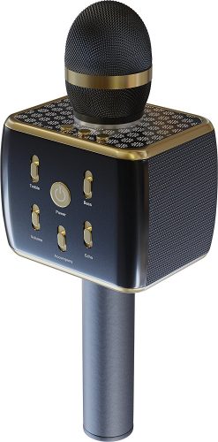 RockDaMic Karaoke Wireless Bluetooth Microphone [NO KARAOKE MACHINE NEEDED] Mic for Kids - Voice Echo & Works as Speaker - Aluminum Alloy - Works for Android and iPhone - Bluetooth Microphone