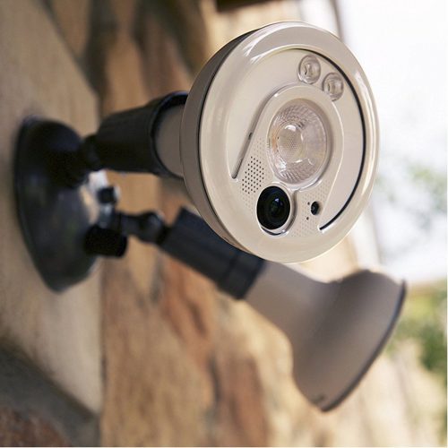 Sengled Snap Security Floodlight with Built-In HD Camera White + Sengled Smart sense LED Floodlight with Built-In Motion Detector + 300-Watt 2-Lamp White Outdoor Double-Head Fixture - Motion Sensor Lights