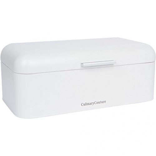 Culinary Couture Large White Bread Box - bread boxes