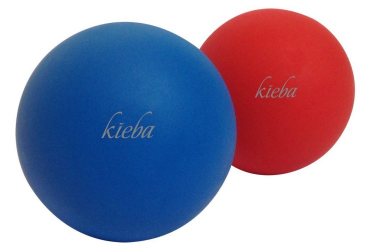 Kieba Massage Lacrosse Balls for Myofascial Release, Trigger Point Therapy, Muscle Knots, and Yoga Therapy. Set of 2 Firm Balls - massage balls