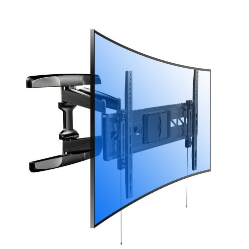 Loctek R2 both Curved and Flat TV Wall Mount Bracket for most of 32-70 Inches LED, LCD, OLED TVs With Articulating Arm Swivel & Tilt Max - Curved and Flat TV Wall Mount Bracket