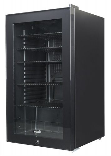 NewAir AB-1200B 126-Can Freestanding Beverage Cooler, 126 Can, All Black - best beverage refrigerators