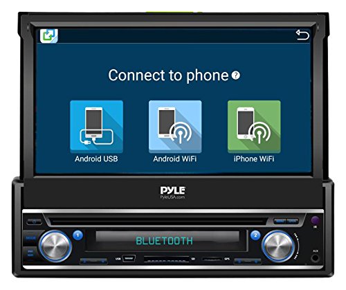 Pyle Premium 7In Single-DIN Android Car Stereo Receiver With Bluetooth and GPS Navigation - Android Car Stereo Systems