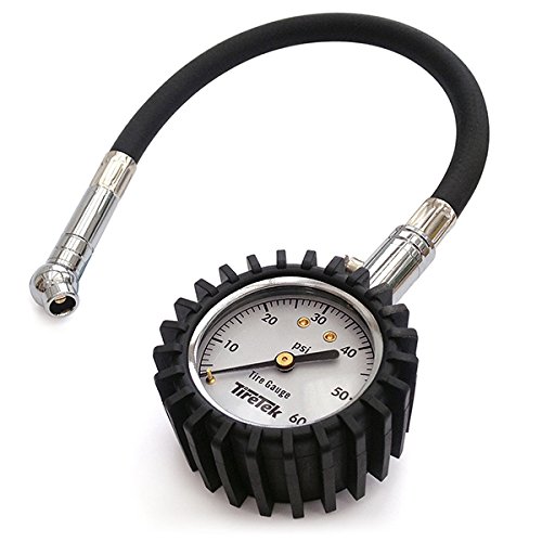 TireTek Flexi-Pro Tire Pressure Gauge, Heavy Duty Best For Car & Motorcycle - 60 PSI - tire pressure gauge