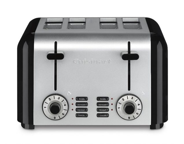 Cuisinart CPT-340 Compact Stainless 4-Slice Toaster, Brushed Stainless - 4 Slice Toaster