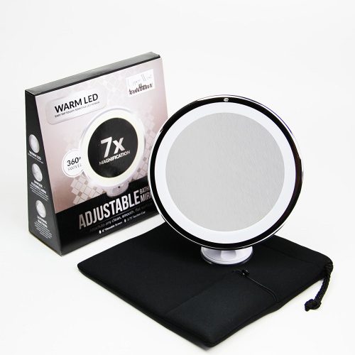 7x Magnifying Lighted Makeup Mirror - Ring Lighted Mirrors