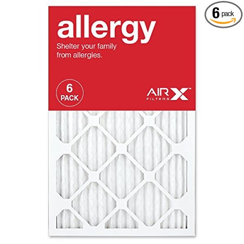 AIRx ALLERGY 16x20x1 MERV 11 Pleated Air Filter - Made in the USA - Box of 6 - Furnace Filters