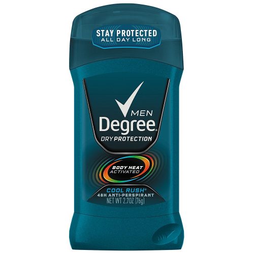 Degree Men Dry Protection 48 Hour Antiperspirant, Cool Rush 2.7 oz. (Pack of 6) - deodorants for men