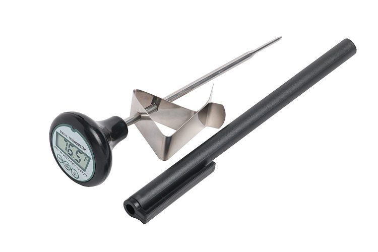 Digital Cooking Candy Liquid Thermometer with Stainless steel Pot Clip, Quick read, Battery Included- Candy Thermometer