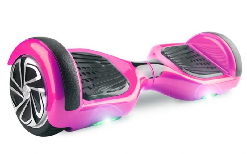 Hoverboard Two-Wheel Self Balancing Electric Scooter UL 2272 Certified, Metallic Chrome with Bluetooth Speaker and LED Light - Cheap Hoverboards