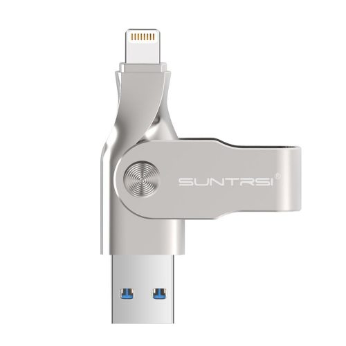 SUNTRSI USB Flash Drives for iPhone 64GB Pen-Drive Memory Storage, Suntrsi iPhone Flash Drive Lightning Memory Stick External Storage Pen Drive, Memory Expansion for iPhone/PC - External Storages