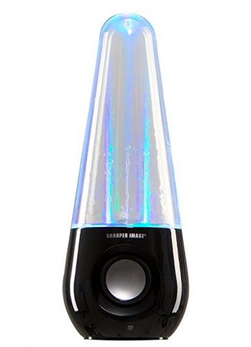 Sharper Image Bluetooth Wireless Dancing Water Speaker with Multicolored LED Light (Black) - Water Speakers