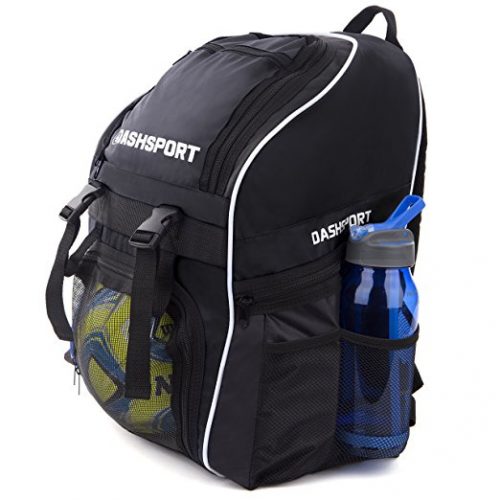 Soccer Backpack / Basketball Backpack - Youth Kids Ages 6 and Up - by Dash Sport - All Sports Bag Gym Tote Soccer Futbol Basketball Football Volleyball - Soccer Backpacks
