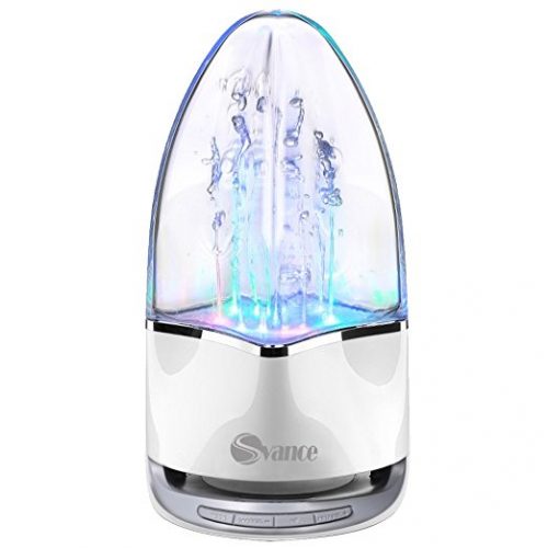 Svance Dancing Water Speaker Portable Wireless Bluetooth Speaker Powerful Stereo Sound and LED Light Show Music Fountain with 3 Play Modes for iPhone, iPad, Laptops, Smartphone - Water Speakers