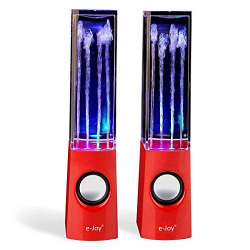 e-joy Water Dancing Speaker, Music Box Speakers Audio Player, Red - Water Speakers