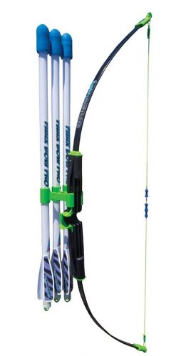 Faux Bow Pro – Shoots Over 200 Feet – Bow and Patented Arrow Archery Set - Compound Bows For Kids
