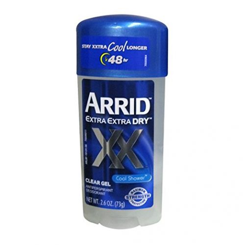 Arrid Extra Extra Dry Antiperspirant Deodorant Clear Gel, Cool Shower, 2.6 Oz (6 Pack) - deodorants for men