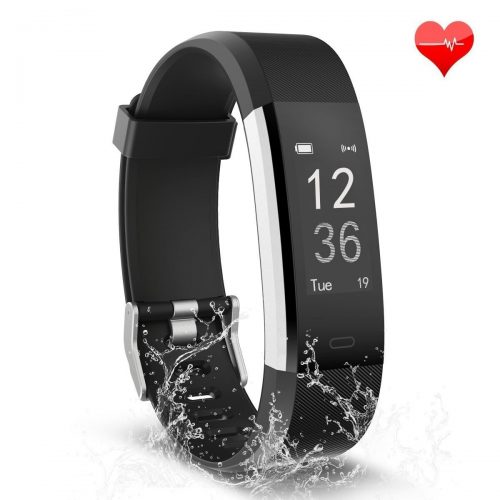 Fitness Tracker, Waterproof Activity Tracker with Heart Rate Monitor Bluetooth Smart Watch Wireless Smart Bracelet Sleep Monitor Pedometer Wristband for Android and iOS Smartphone 