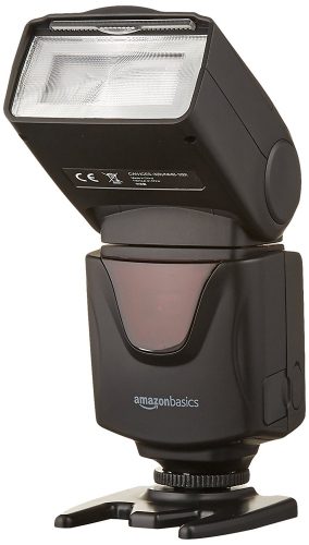 AmazonBasics Electronic Flash for DSLR Cameras (Canon, Nikon)