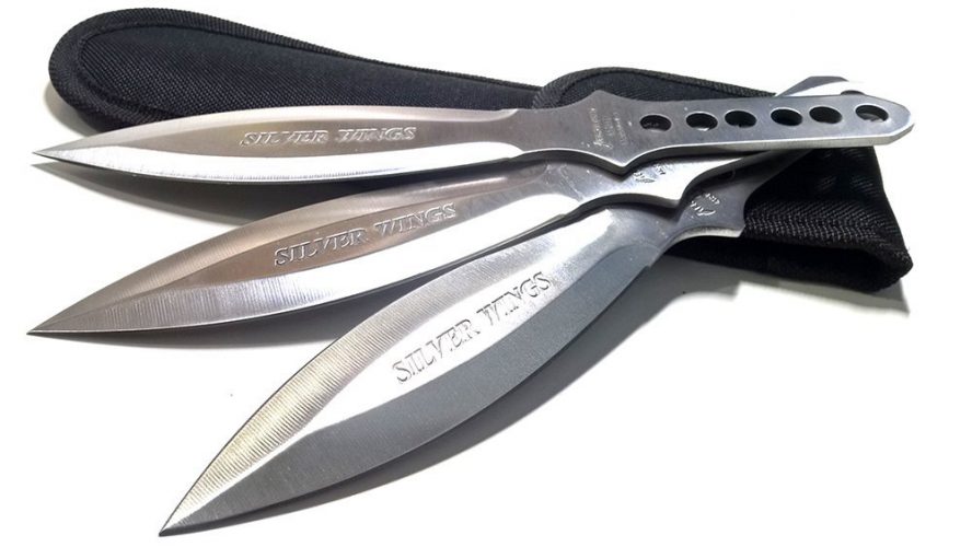 Avias Knife Supply 9 Inch 3 Piece Stainless Steel Throwing Knife Set - Throwing Knives