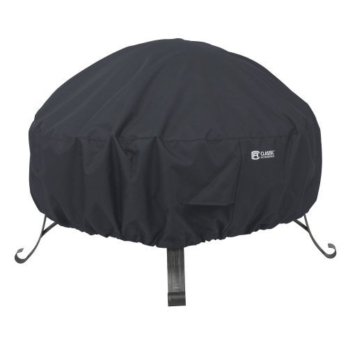 Classic Accessories 55-552-010401-00 Round Fire Pit Cover, 30", Black - fire pit covers