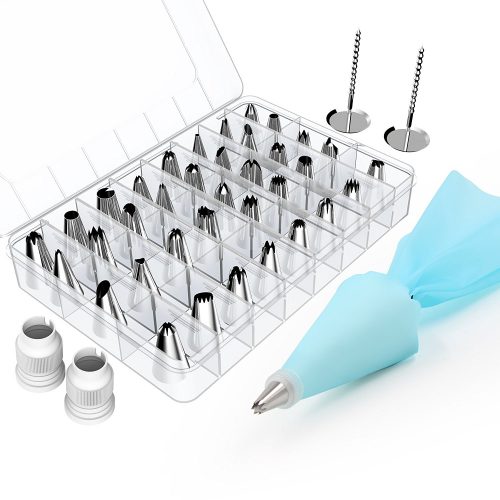 Kootek 42 Pieces Cake Decorating Supplies Kit with 36 Icing Tips, Baking Supplies Frosting Tools Set for Cupcakes Cookies - Cake Decorating Kit