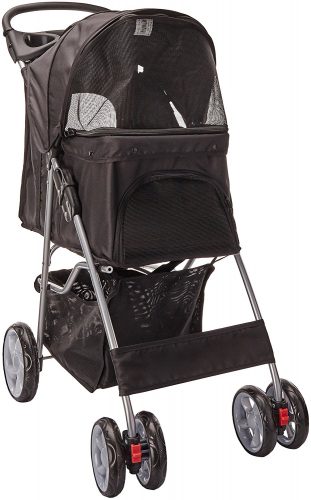 Paws & Pals City Walk N Stride 4 Wheeler Pet Stroller for Dogs and Cats