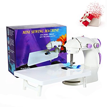 7. Varmax 201 Mini Sewing Machine with Extension Table
