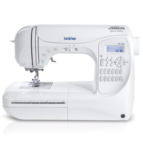 Brother Project Runway PC420PRW 294-Stitch Professional Grade Computerized Sewing Machine with 3 Built-In Lettering Styles, and Carrying Case