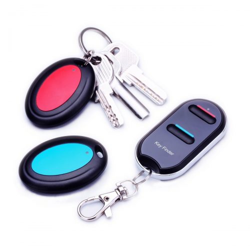 Wireless Wallet Locator Set by Vodeson, Portable RF Key Finder with 2 Key Ring Receivers, No APP Required