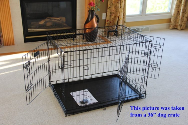 EliteField 3-Door Folding Dog Crate with RUBBER FEET, 5 Sizes, ten Models offered