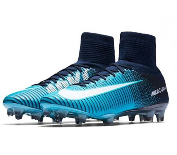 Nike Men's Mercurial Superfly FG Soccer Cleat (Glacier Blue, Gamma Blue)