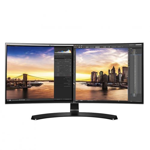 LG 34UC80-B 34-Inch 21:9 Curved UltraWide QHD IPS Monitor with USB Quick Charge
