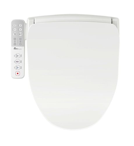 Bio Bidet Slim ONE Bidet Smart Toilet Seat in Elongated White with Stainless Steel Self-Cleaning Nozzle, Nightlight, Turbo Wash, Oscillating, and Fusion Warm Water Technology