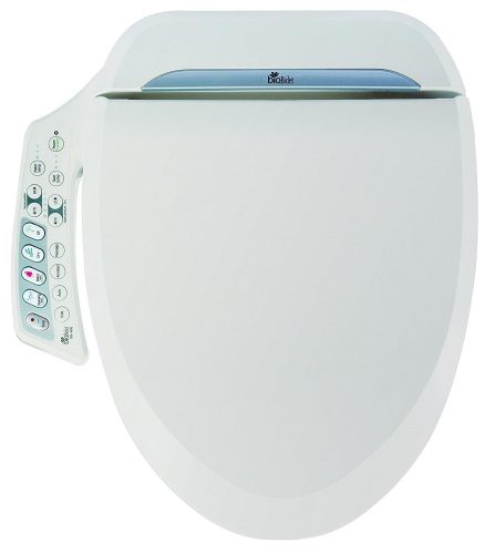Bio Bidet Ultimate BB-600 Advanced Bidet Toilet Seat, Elongated White. Easy DIY Installation, Luxury Features from Side Panel, Adjustable Heated Seat and Water. Dual Nozzle Has Posterior and Feminine Wash