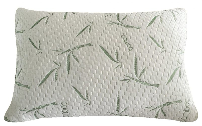 Sleep Whale - Premium Adjustable Shredded Memory Foam Pillow Derived from Bamboo - Luxury Design - Queen