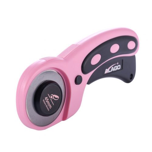 Alago 45mm Rotary Cutter for Fabric, Quilting,Scrapbooking and Sewing (Pink) - Fabric Cutters
