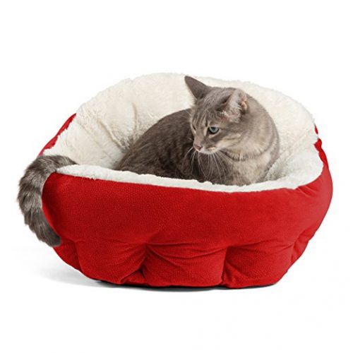 Best Friends by Sheri OrthoComfort Deep Dish Cuddler (Multiple Sizes) – Self-Warming Cat and Dog Bed Cushion for Joint-Relief and Improved Sleep – Machine Washable, Waterproof Bottom - Cat Beds