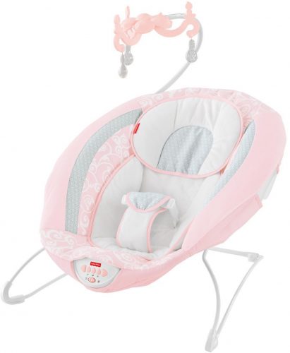 Fisher-Price Pearl Chandelier Deluxe Bouncer, Pink - Baby Bouncer