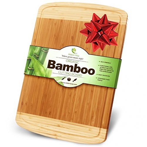 Midori Way Thick Bamboo Wood Cutting Board - Bamboo Cutting Boards